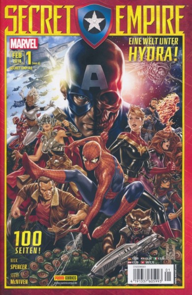 Secret Empire (Panini, Gb.) Nr. 1-6 kpl. (Z1-2)