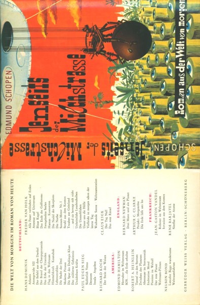 Schopen, Edmund Leihbuch SU Jenseits der Milchstrasse (Weiss) nur Schutzumschlag