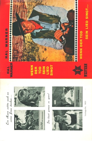 Warner, Hal Leihbuch SU Wenn der Tod sein Lied singt (Feldmann) nur Schutzumschlag