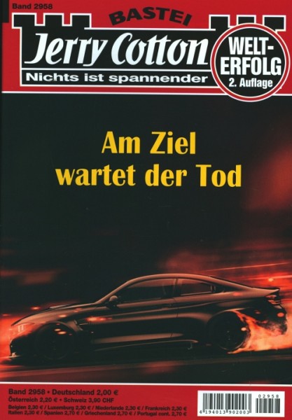 Jerry Cotton 2. Auflage 2958