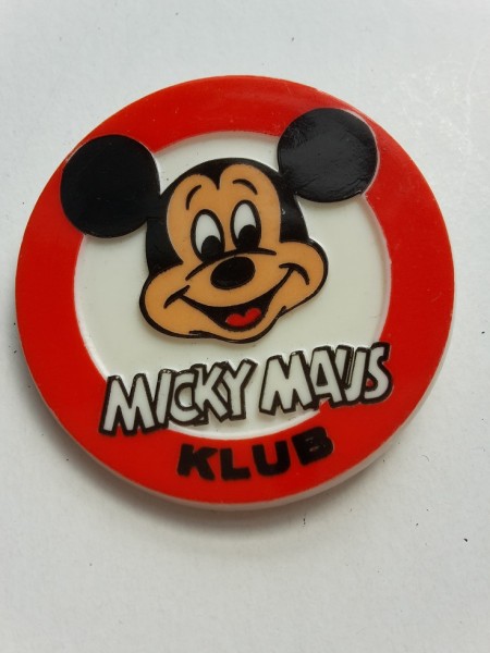 Micky Maus Klub Abzeichen Plastik