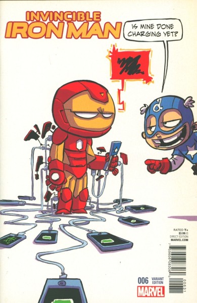 Invincible Iron Man (2015) Skottie Young Variant Cover 6