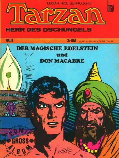 Tarzan Comic Gross Album (BSV, Br.) Nr. 1,4,10-15