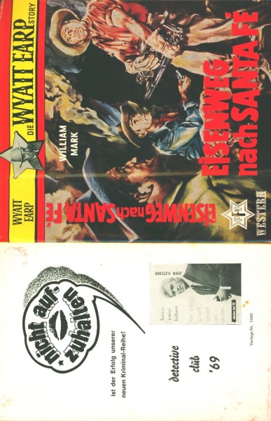 Wyatt Earp Story Leihbuch SU Eisenweg nach Santa Fe (Feldmann) nur Schutzumschlag
