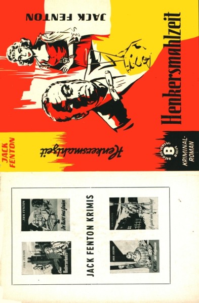 Jack Fenton Leihbuch SU Henkersmahlzeit (Balowa) nur Schutzumschlag