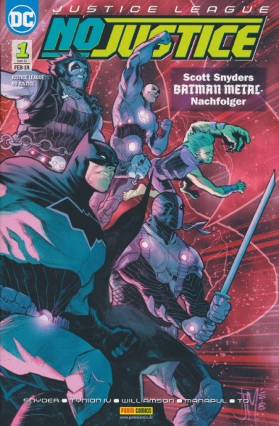 Justice League: No Justice (Panini, Gb.) Nr. 1+2 kpl. (Z1)