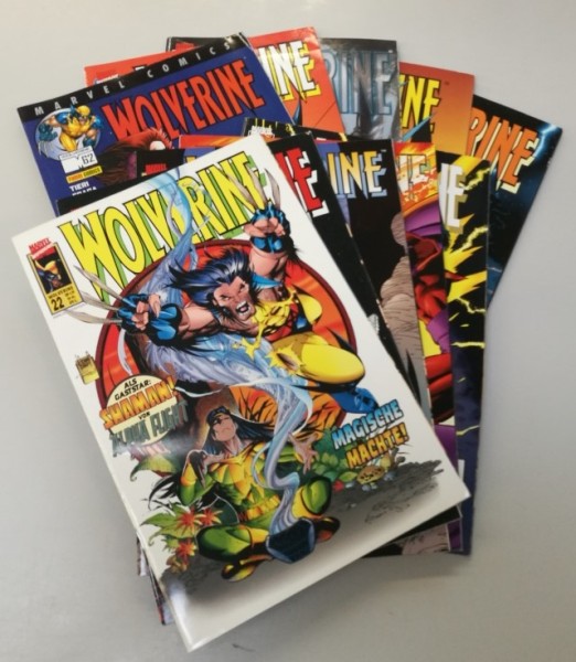 Paket 4289 10 verschiedene Wolverine (Marvel, Gb. + Br., 1997) (Z0-2)