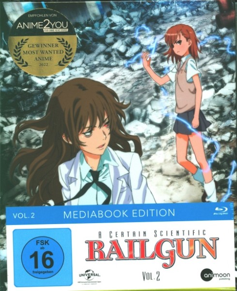A Certain Scientific Railgun Vol.2 Blu-ray Mediabook Edition im Schuber
