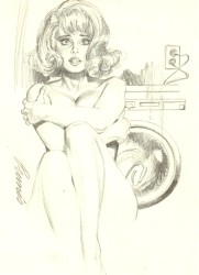 Originalzeichnung Erotische Pin-ups (Bild 105)