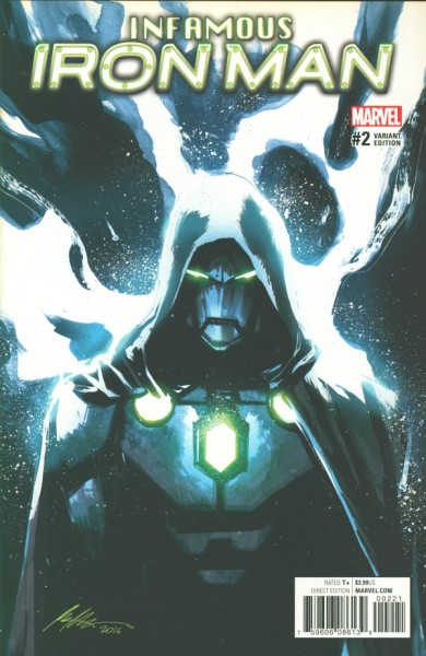 Infamous Iron Man (2016) 1:25 Variant Cover 2