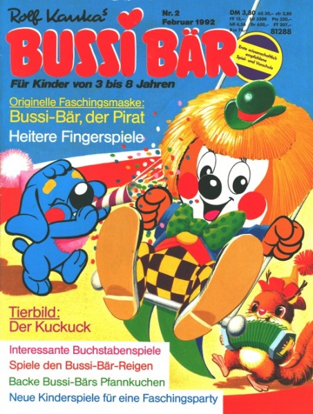 Bussi Bär (Gevacur, GbÜ.) Jahrgang 1992 Nr. 1-12