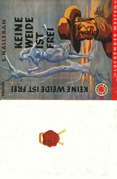 Lockender Westen Leihbuch SU Keine Weide ist frei (Awa) Halleran, E. nur Schutzumschlag