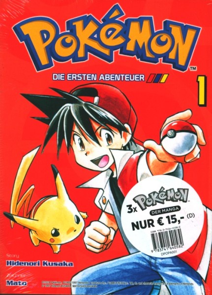 Pokemon - Manga Pack (Planet Manga, Tb.) Nr. 1, 16-18