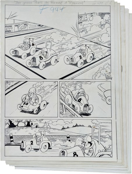 Originalzeichnung (1766) Felix 8 Seiten zus. ÜF