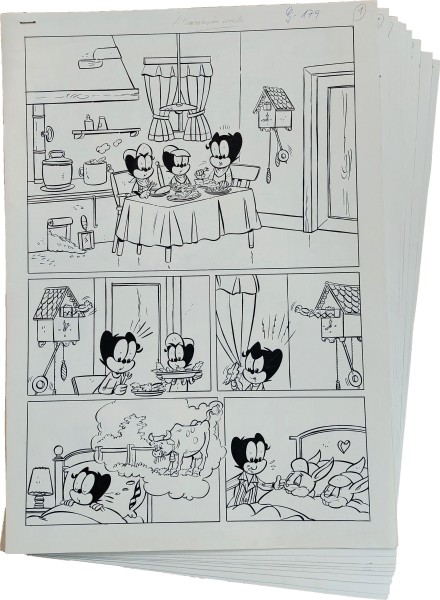 Originalzeichnung (1587) Felix 10 Seiten zus. ÜF