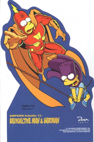 Simpsons-Aufsteller (Dino) 1 Radioactive Man & Bartman