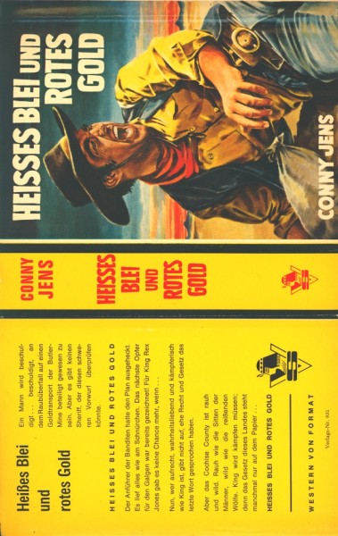 Jens, Conny Leihbuch SU Heisses Blei und Rotes Gold (Saba) nur Schutzumschlag