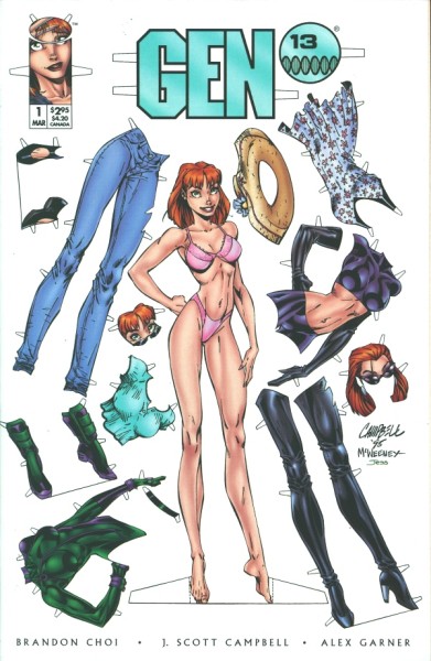 Gen 13 (1995) Paper Doll Variant Cover 1