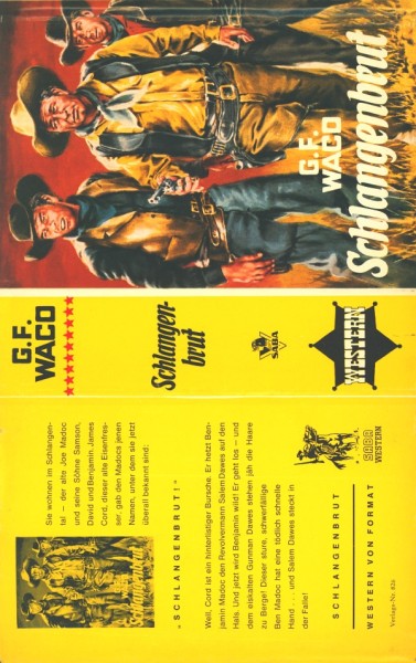 Waco, G.F. Leihbuch SU Schlangenbrut (Saba) nur Schutzumschlag