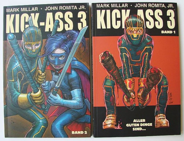 Kick Ass (Panini, Br.) Nr. 1-3 + Hit-Girl kpl. (Z1-2)