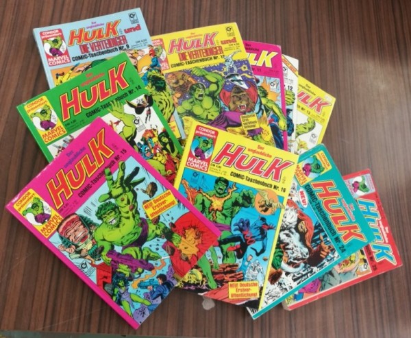 Paket 3801 10 verschiedene Hulk Taschenbücher (Condor, Tb.) (Z0-2)