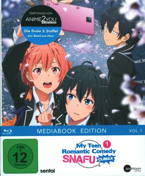 My Teen Romantic Comedy Snafu Climax Staffel 3 Vol. 1 Mediabook Edition Blu-ray
