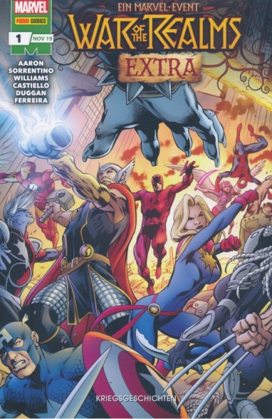 War of the Realms Extra (Panini, Br.) Nr. 1-3 kpl. (Z1)