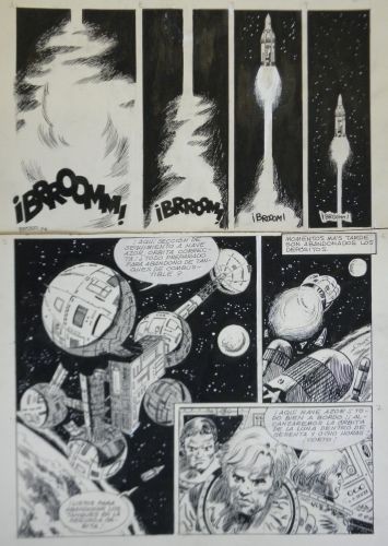 Originalzeichnung (0811) Ferrer 7 Seiten zus. ÜF