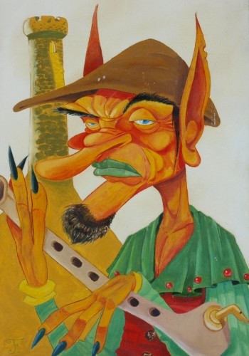 Originalzeichnung (0175) Gespenster Geschichten Paco