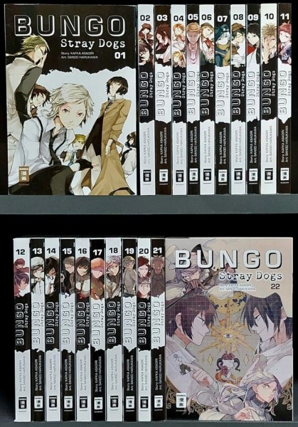 Bungo Stray Dogs (EMA, Tb.) Nr. 1-22 zus. (neu)