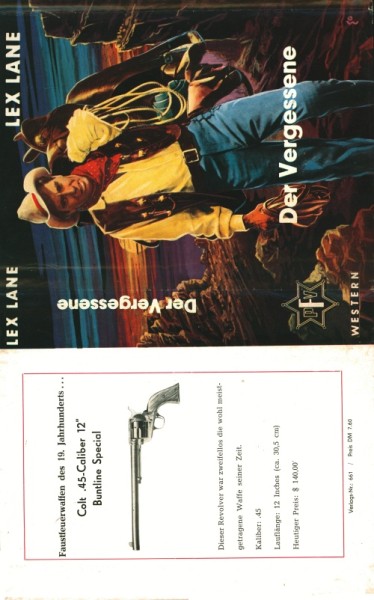 Lane, Lex Leihbuch SU Vergessene (Feldmann) nur Schutzumschlag