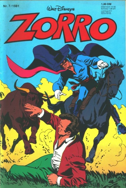 Zorro (Ehapa, Gb.) Jahrgang 1981 Nr. 1-11