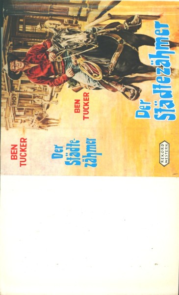 Tucker, Ben Leihbuch SU Städtezähmer (Rekord) nur Schutzumschlag