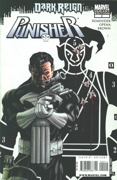 Punisher (2009) Green Goblin Variant Cover 2