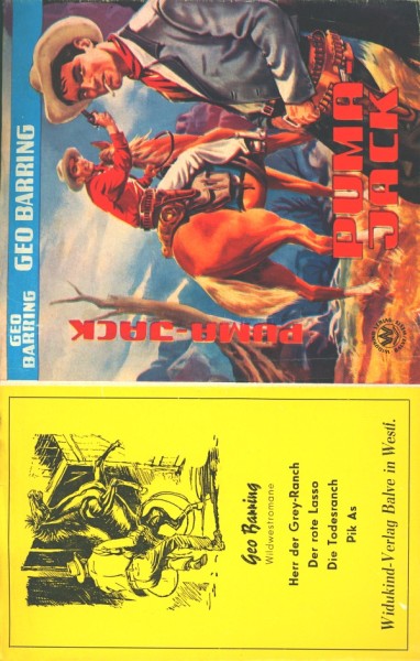 Barring, (Geo) Leihbuch SU Puma Jack (Widukind) nur Schutzumschlag