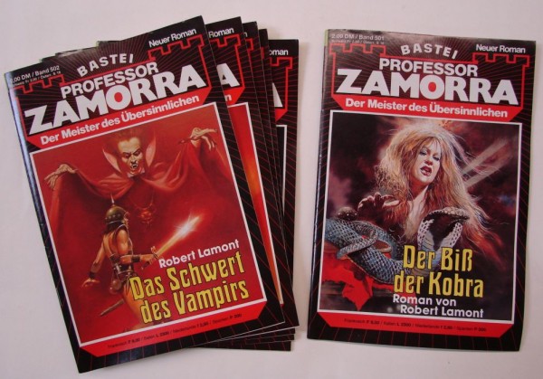 Professor Zamorra in 100er Paketen (Bastei) Nr. 501-600 zus. (Z0-1)