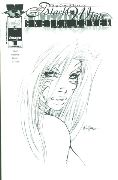 Top Cow Classics in Black and White: Witchblade (2000) Dynamic Forces Variant Cover 1