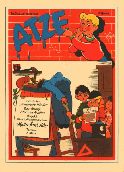 Atze (Junge Welt, Gb.) Jahrgang 1956 Nr. 1-18
