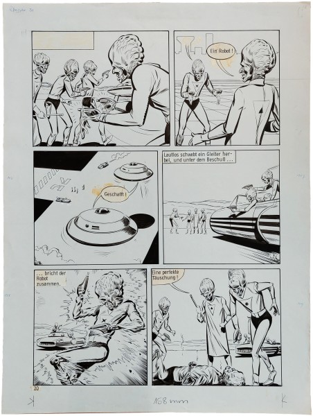 Originalzeichnung (1549) Perry Rhodan ÜF