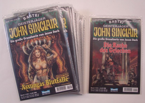 John Sinclair in 100er Paketen (Bastei) 1. Auflage Nr. 1101-1200 zus. (Z0-1)
