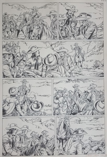 Originalzeichnung (1415) Hansrudi Wäscher - Buffalo Bill ÜF