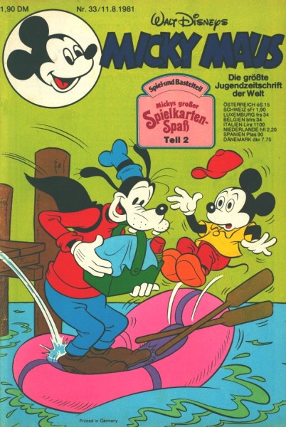 Micky Maus (Ehapa, Gb.) Jahrgang 1981 Nr. 1-53