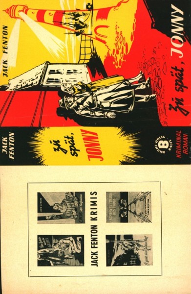 Jack Fenton Leihbuch SU Zu spät, Jonny (Balowa) nur Schutzumschlag