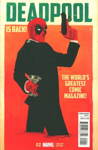 Deadpool (2016) 1:25 Variant Cover 2