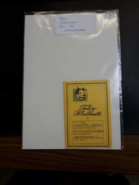 Clubausweis Felix ab 1964 für 24 Sammelmarken