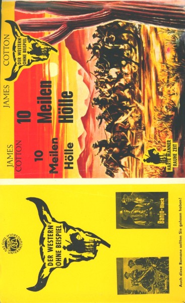 Cotton, James Leihbuch SU 10 Meilen Hölle (Ernst u. Evertz) nur Schutzumschlag