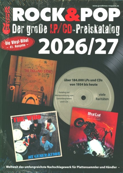 Rock & Pop LP/CD Preiskatalog 2026/27