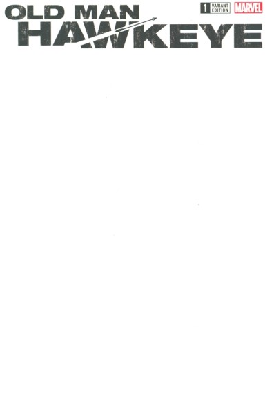 Old Man Hawkeye (2018) Blank Variant Cover 1