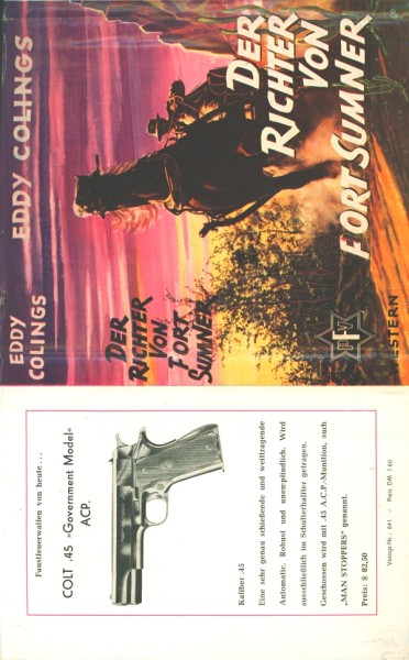 Colings, Eddy Leihbuch SU Richter von Fort Summer (Feldmann) nur Schutzumschlag