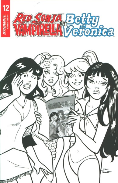 Red Sonja and Vampirella meet Betty and Veronica (2019) 1:10 Variant Cover 12